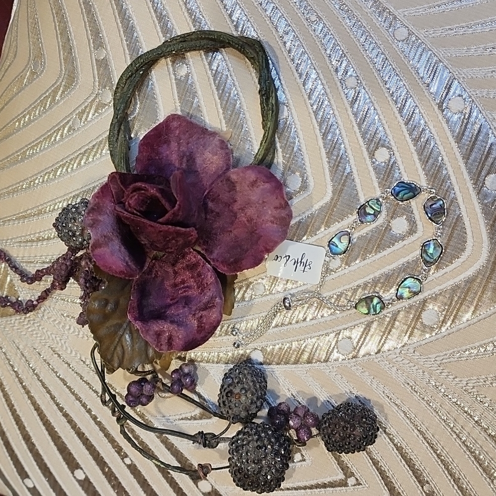 style & co Abalone Slider Bracelet